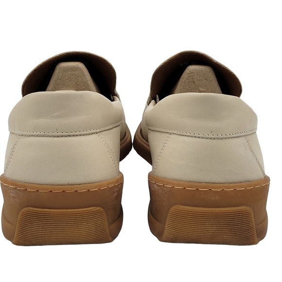 Florsheim Loafers Men Size 9.5 Beige Comfortech Drivers Shoes Slip On Leather - Picture 5 of 9